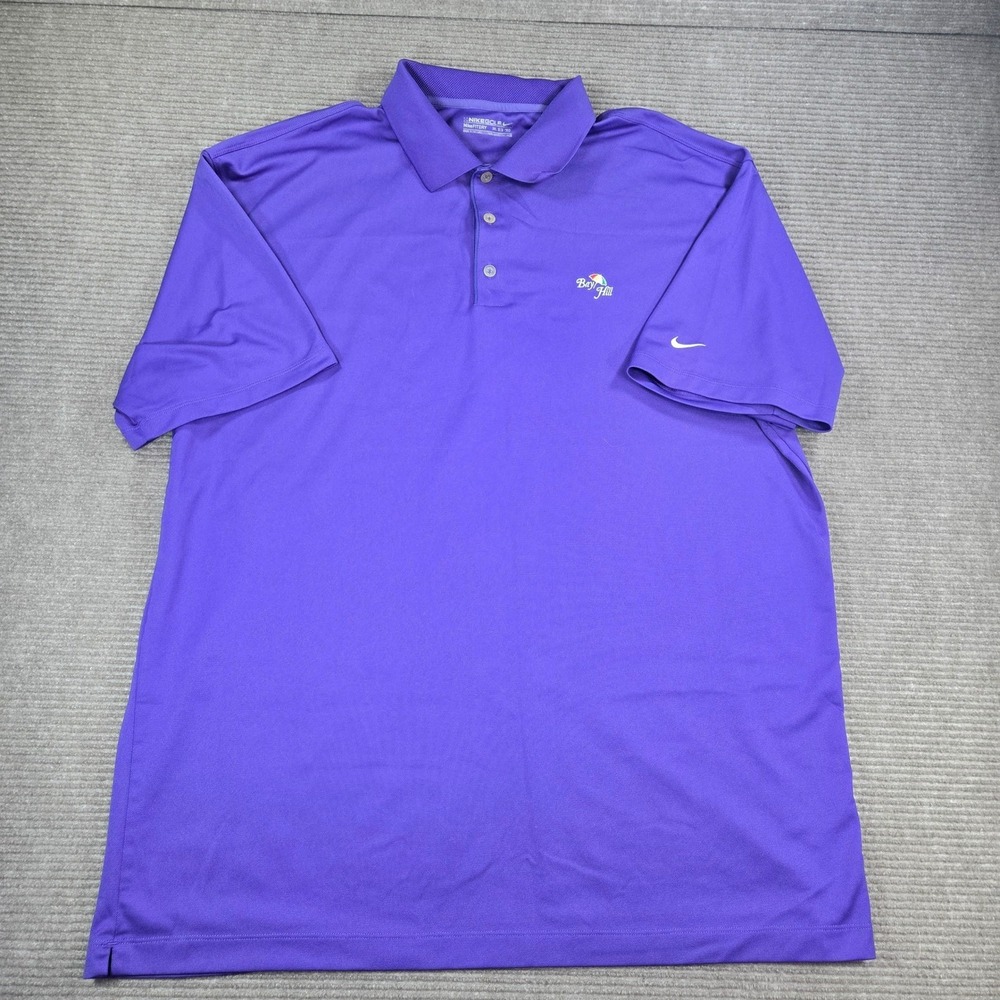 Nike Mens 3XL Purple Bay Hill Arnold Palmer Invitational Golf Polo Shirt - Picture 2 of 8